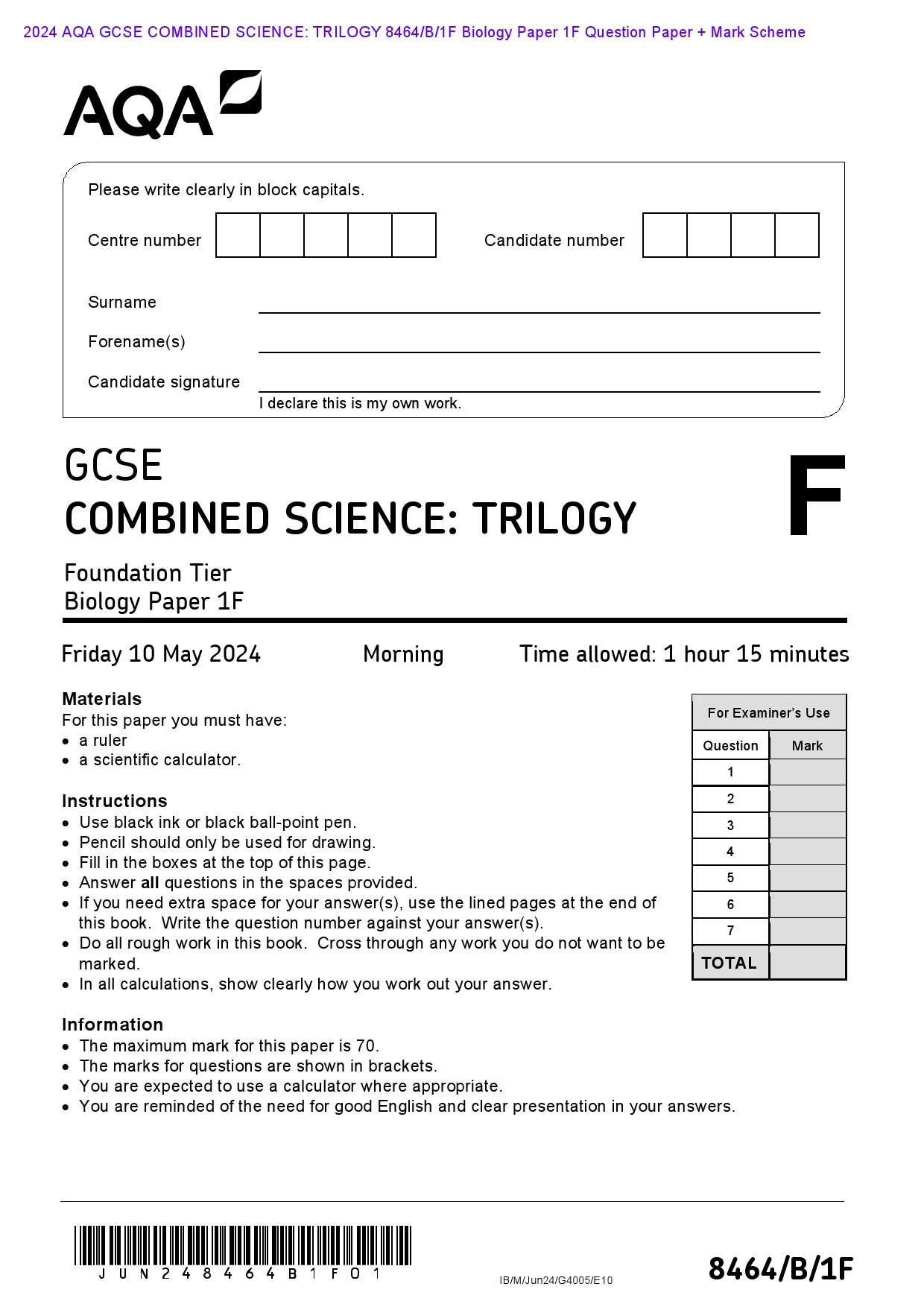 Aqa Combined Science Past Papers Higher Aqa Combined Science Past Papers Higher