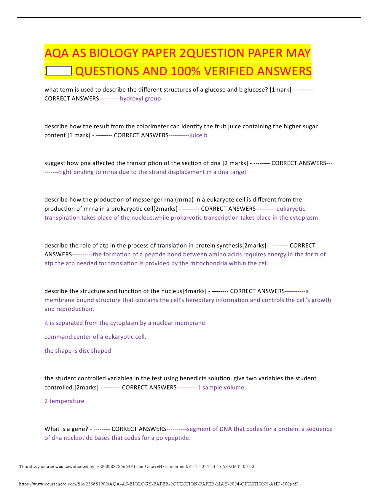 Learnexams AQA PAPERS AND MARK SCHEME Learnexams aqa papers and mark scheme